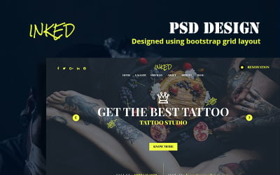 Inked PSD Template