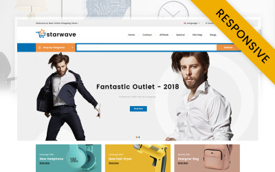 Starwave - Multipurpose Store OpenCart Responsive Mall