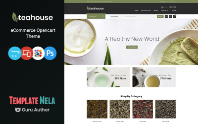 Teahouse - Plantilla OpenCart para Tienda de Alimentos y Bebidas