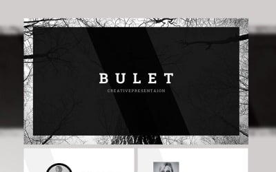 Bulet üzleti bemutató PowerPoint sablon
