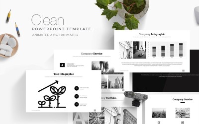 Clean PowerPoint template
