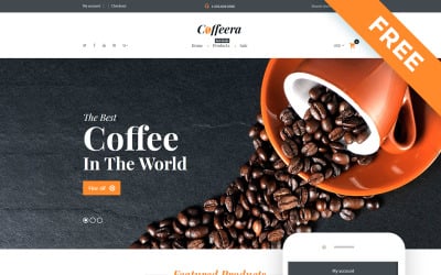 Coffeera – готова до використання тема Clean Shopify Coffee Shop
