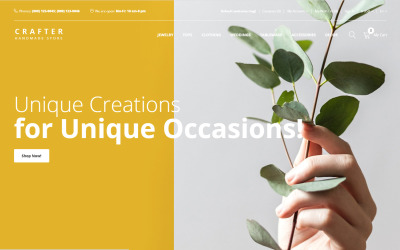 Crafter - Modelo de OpenCart criativo de várias páginas para presentes