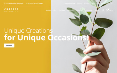 Crafter - Plantilla OpenCart creativa multipágina de regalos