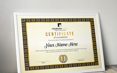 Creative Rank Certificate Template