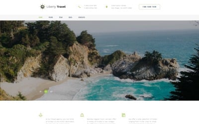 Liberty Travel - Modello di pagina di destinazione Bootstrap HTML moderno per agenzia di viaggi