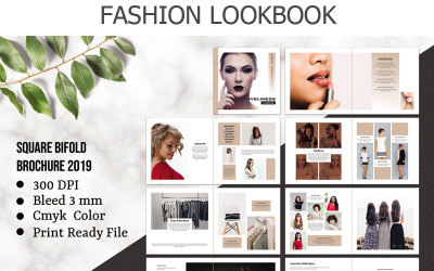 Lookbook Loveliness Fashion - Modèle d&amp;#39;identité d&amp;#39;entreprise