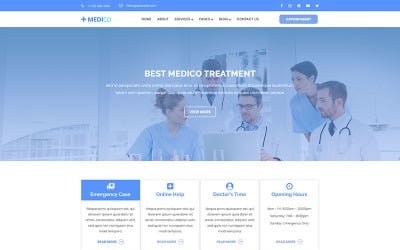 Medico | Health, Medical, Clinic &amp; Hospital PSD Template