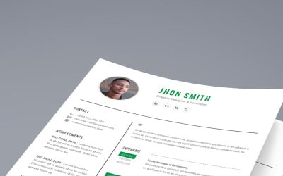 Modern Bold Resume Resume Template