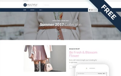 Multifly - Tienda de moda Elegante tema gratuito de Shopify