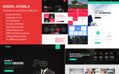 Nixon - Plantilla Joomla Responsive Multipropósito