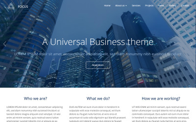Plantilla Drupal "Focus Responsive Multi-Purpose" #79228