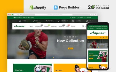 Responsywny szablon Shopify Aspero Sectioned Shopify Theme #79254