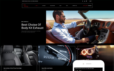 Car Tuning - Car Tuning Modern Shopify-thema met meerdere pagina&amp;#39;s