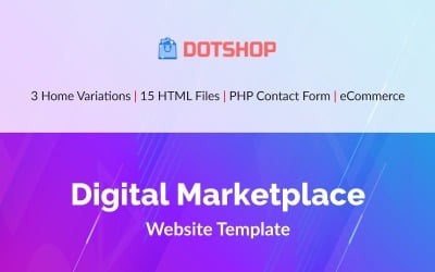 DotShop - Шаблон веб-сайту Digital Marketplace