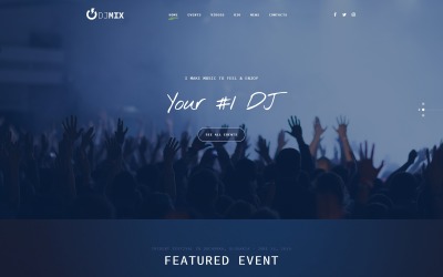 JD Mix - Zenei Fesztivál Kreatív HTML Bootstrap céloldalsablon