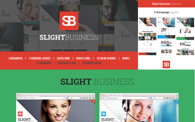 Responsywny szablon Joomla Slight Business - Responsive Corporate #79334