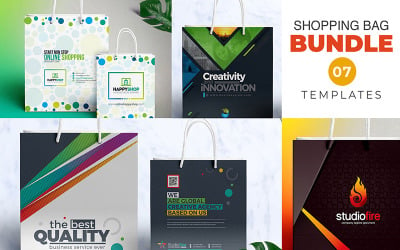 7 Shopping Bag Bundle - Corporate Identity Template