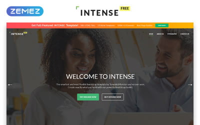 Intensiv - Kostenlose Version der HTML-Website-Vorlage