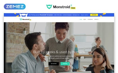 Monstroid2 – безкоштовна версія HTML-шаблону веб-сайту