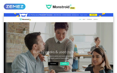 Monstroid2 - bezplatná verze HTML šablony webových stránek