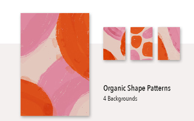 4 Organic Shape Background Pattern #79449