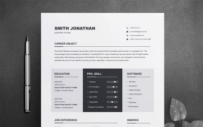 Plantilla de CV de Jonathan para oficial