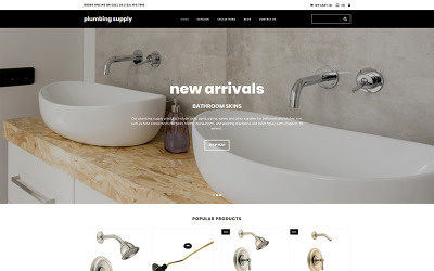 Responzivní MotoCMS Ecommerce šablona "Plumbing Supply" #79486