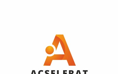 Acselerat A Letter Logo Template
