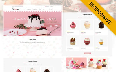 Адаптивний шаблон OpenCart Cakehouse - Cake Store