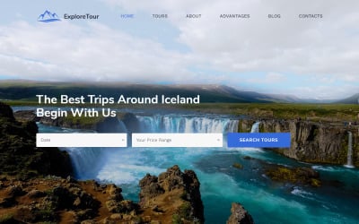 Esplora Tour - Modello di pagina di destinazione HTML moderno per agenzia di viaggi