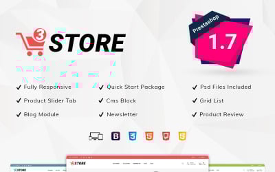 3Store - Multifunctioneel PrestaShop-thema