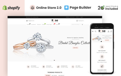 Rose Jewellery Shopify téma