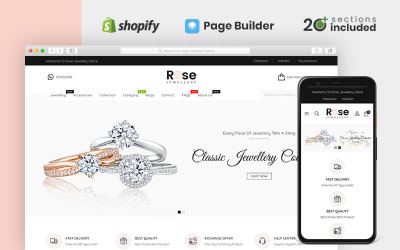 Rose Jewellery Shopify-thema