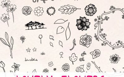 130 Floral Natural - Illustration