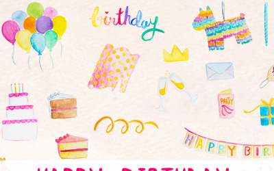 51 Happy Birthday Party Zabawa - Ilustracja