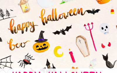 Illustration namens "42 Spooky Halloween Elements" #79669