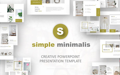 Modèle PowerPoint de Minimalis simple