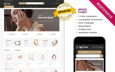 Bgmart - Thème WooCommerce réactif pour la bijouterie