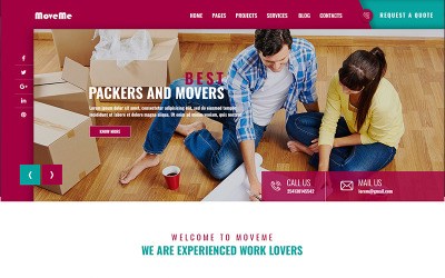 Bootstrap szablon PSD MoveMe PSD Template #79727