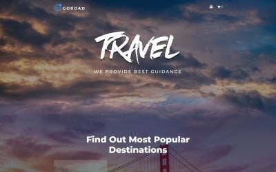 Goroad - Travel Agency uniwersalny, nowoczesny motyw WordPress Elementor