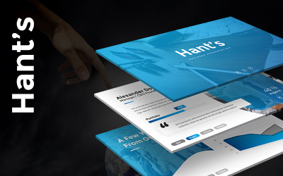 Modello PowerPoint aziendale di Hant