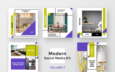 Modern Kit (Vol. 7) Modelo de mídia social