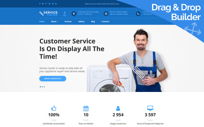Plantilla Moto CMS 3 "Service Center - Appliance Repair" #79785