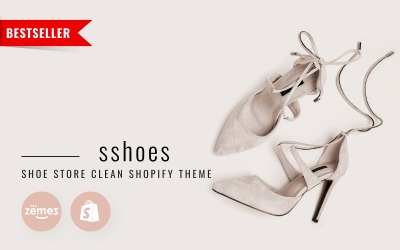 "sshoes - Shoe Store Clean" Responsive Shopify Thema №79757
