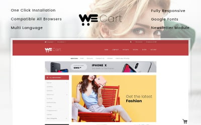 Wecart - modelo responsivo OpenCart de loja multifuncional