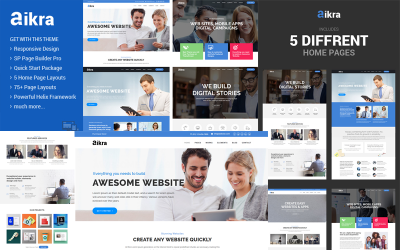 Aikra - Plantilla Joomla multipropósito adaptable