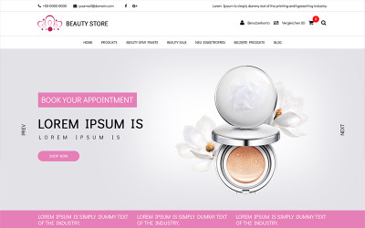 Beauty Store - E-commerce PSD-sjabloon