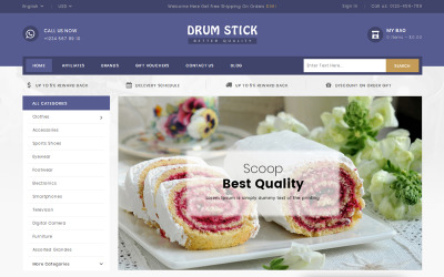 Drum Stick - Bakery Shop PrestaShop sablon 79888