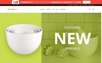 GrandSale - БЕСПЛАТНАЯ тема Magento для оптовой торговли